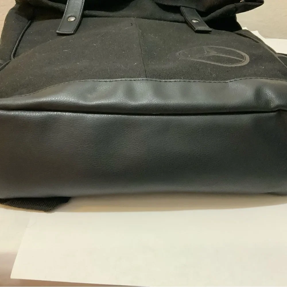 Mercedes Benz Unisex Black canvas Laptop Backpack